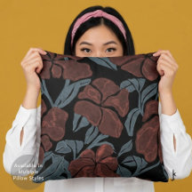 Roses Fleuris Classiques Vintage Aquarelle en Noir