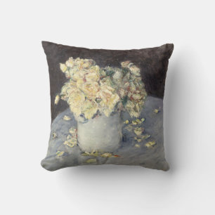 Coussin Roses jaunes dans un vase de Caillebott Impression