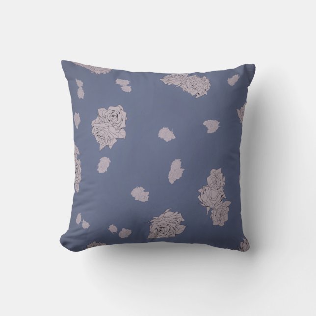 Coussin Roses personnalisables (Recto)
