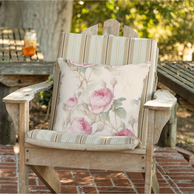 Coussin Roses roses (Chaise)