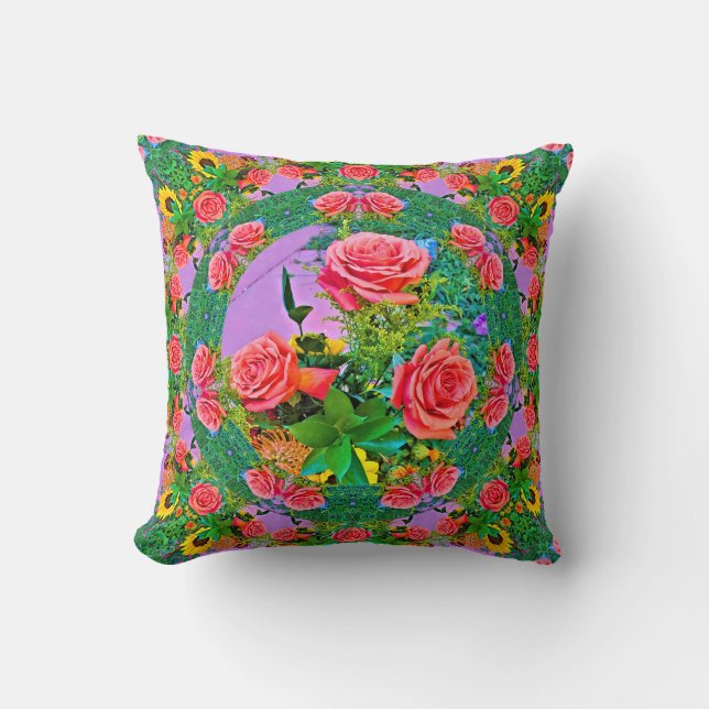 Coussin Roses roses (Recto)