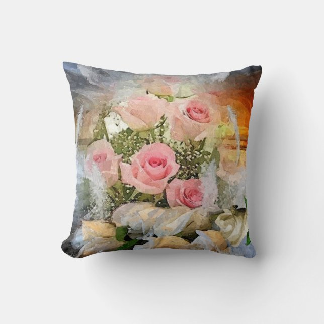 Coussin Roses roses (Recto)