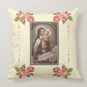 Coussin Roses roses de Jésus Manger de bébé de St Therese