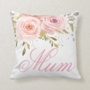 Coussin Roses roses Floral Cushion maman Fête des mères