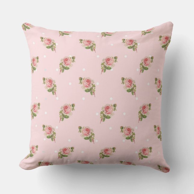 Coussin Roses roses minables (Recto)