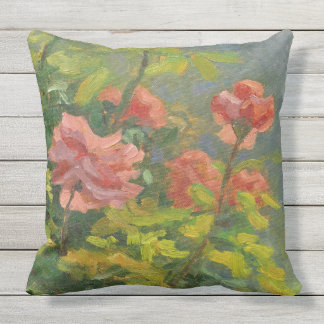 Coussin Roses roses roses au coucher du soleil