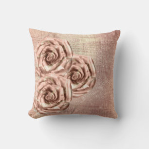 Coussin Roses roses roses Fleur Or Sequer Grill