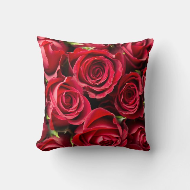 Coussin Roses rouges (Recto)