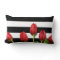 Roses rouges et bandes blanches noires