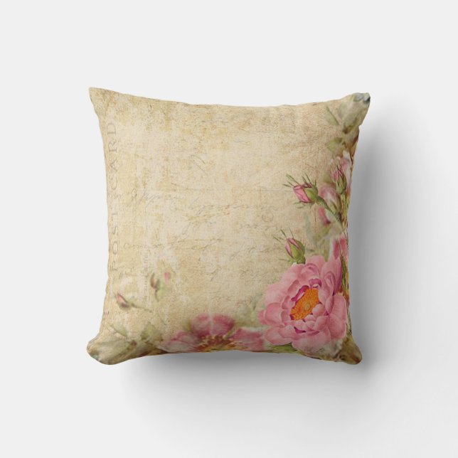 Coussin Roses vintages (Recto)