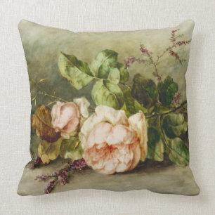 Coussin Roses vintages par Margaretha Roosenboom