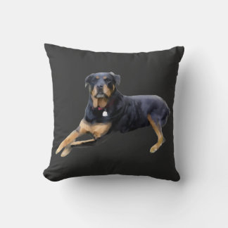 Coussin Rottweiler Majestueux : Sérénité dans la Force