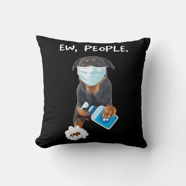 Coussin Roturtweiler Ew People Dog Wearing (Recto)