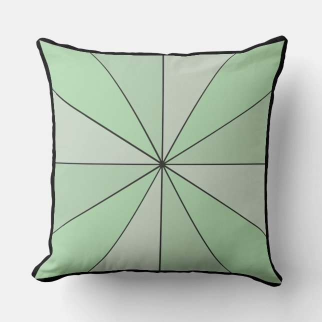 Coussin Roue couleur 2 en 1 Noir vert (Recto)