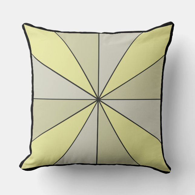 Coussin Roue couleur 2 en 1 vert jaune (Recto)
