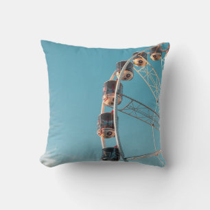 Coussin Roue de ferries blanches le matin