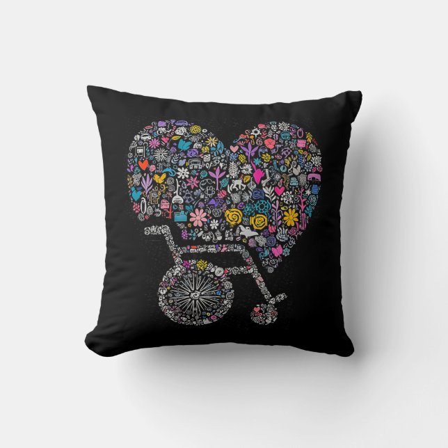 Coussin Roue de nombreuses vies (Recto)