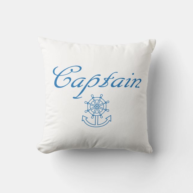 Coussin Roue et ancre du navire nautique (Recto)