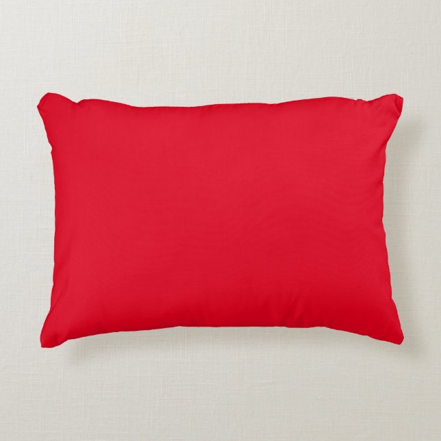 Coussin rouge 16 pouces x 12 pouces (Devant)