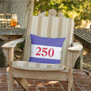 Coussin Rouge Blanc & Bleu Patriotique 250