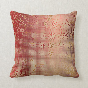 Coussin Rouge Bourgogne Gold Vip Cyber numérique brillant 