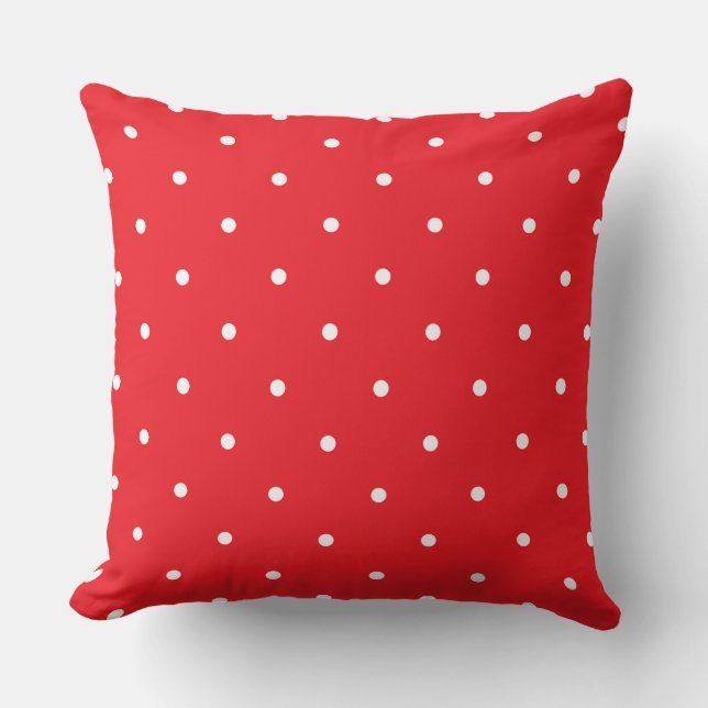 Coussin ROUGE (CMJN) et points blancs (Recto)