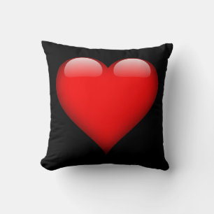 Coussin Rouge Coeur Amour Mariage Tendance