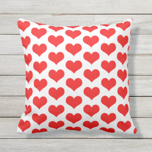 Coussin Rouge Coeur Motif Couleur personnalisée Couleur pe