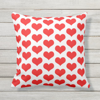 Coussin Rouge Coeur Motif Couleur personnalisée Couleur pe