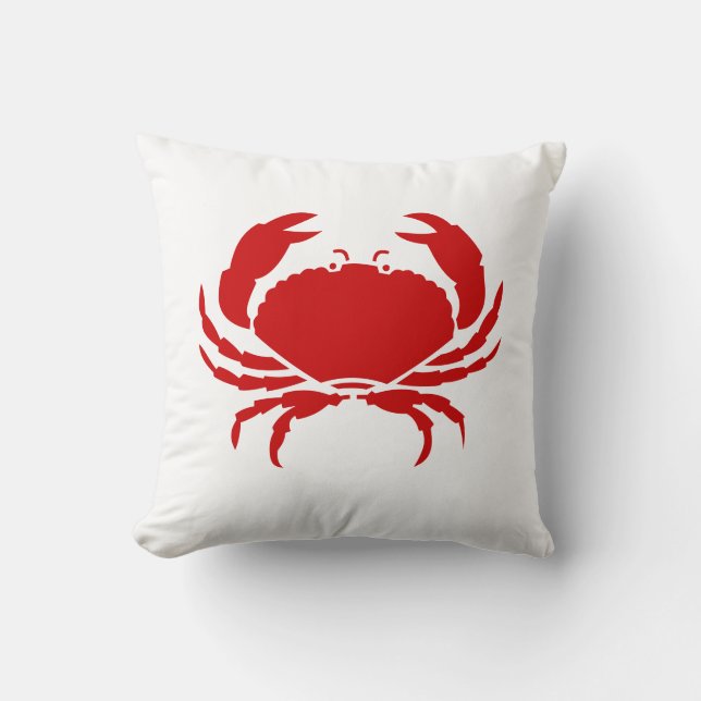 Coussin rouge CRAB (Recto)