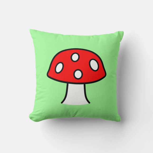 Coussin rouge de champignon (Recto)