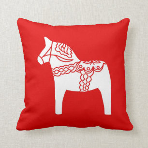 Coussin rouge de cheval de Dala