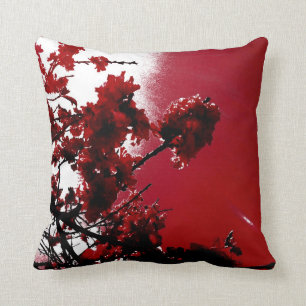 Coussin (rouge) de fleur