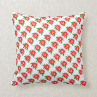 Coussin rouge de fleur