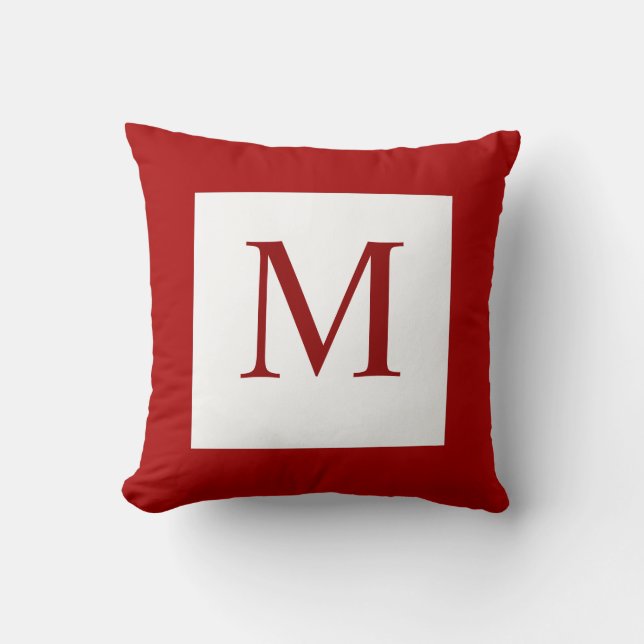 Coussin rouge de monogramme (Recto)
