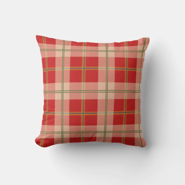 Coussin rouge de plaid (Recto)