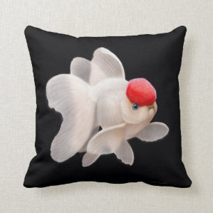 Coussin rouge de poisson rouge d'Oranda de