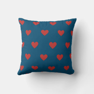 Coussin Rouge Élégant Cute Cosy Moderne Romantique Coeur C