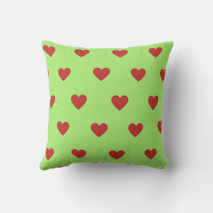 Coussin Rouge Élégant Cute Cosy Moderne Romantique Coeur C
