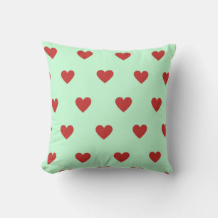 Coussin Rouge Élégant Cute Cosy Moderne Romantique Coeur C