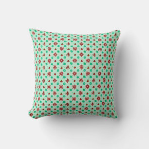 Coussin Rouge et Vert Vintage