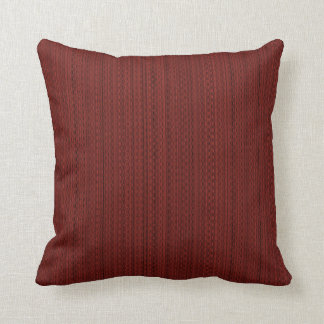 Coussin rouge foncé de tissu