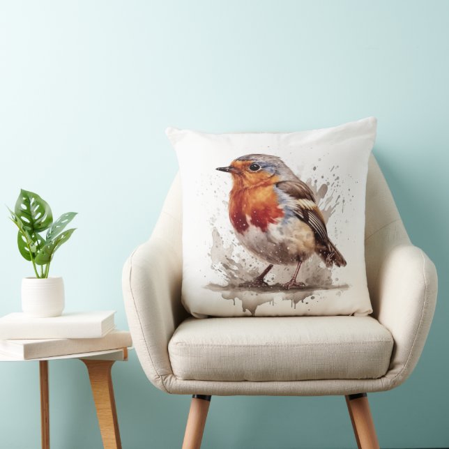 Coussin Rouge-gorge Charmant de Jardin (Chaise)