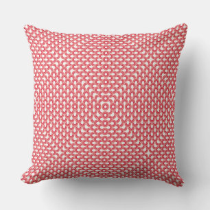 Coussin Rouge moderne géométrique