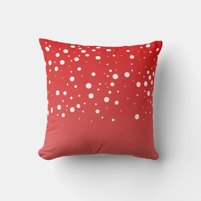 Coussin rouge neige (Recto)