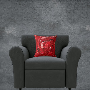 Coussin Rouge noir blanc