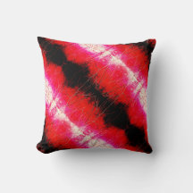 Rouge-orange Noir Beige Diagonal Design d'art incl