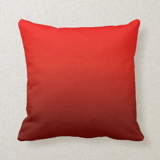 Coussin rouge personnalisable de gradient