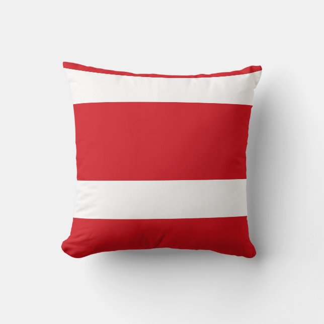 Coussin Rouge rayé (Recto)