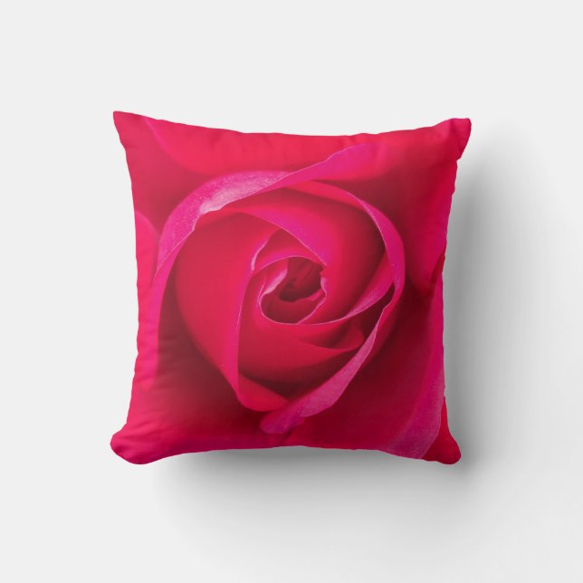 Coussin Rouge romantique Rose rose v2 (Recto)